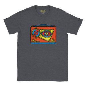 Colour_Dark Heather|Radio Printed T-Shirt Merc x Phigment