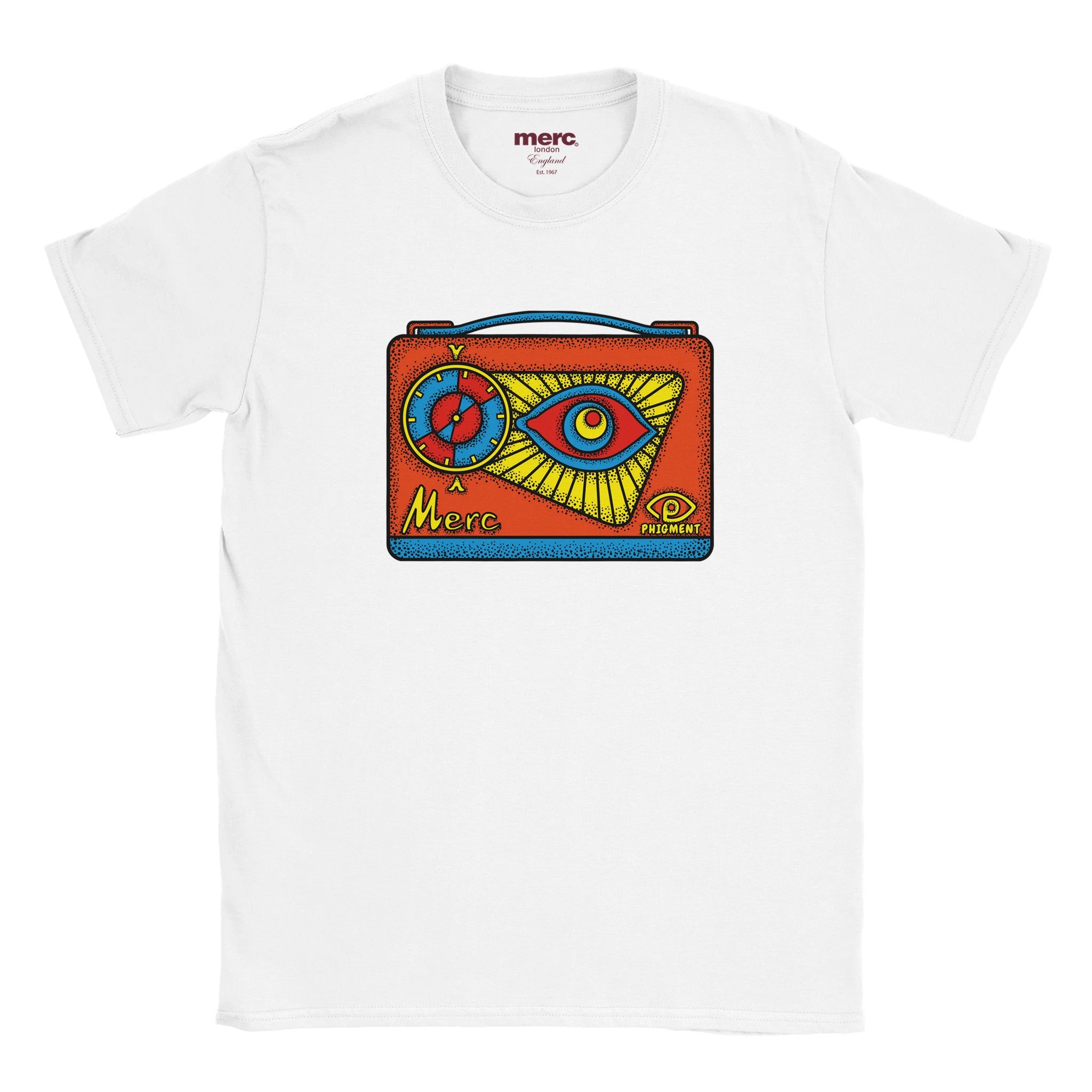 Colour_White|Radio Printed T-Shirt Merc x Phigment