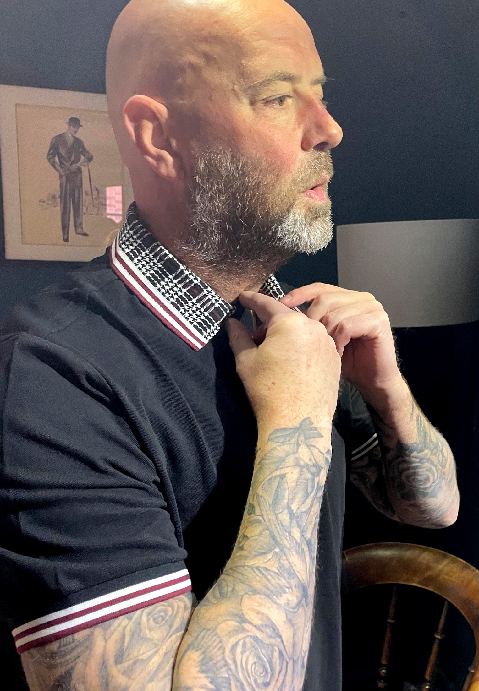 Polo Shirt in Black