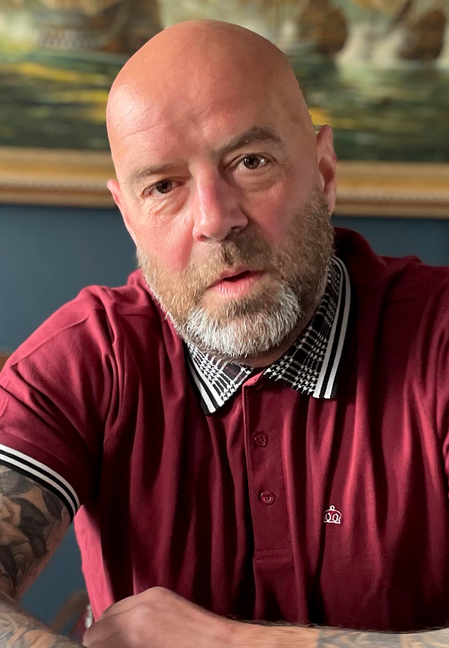 Polo Shirt in Wine