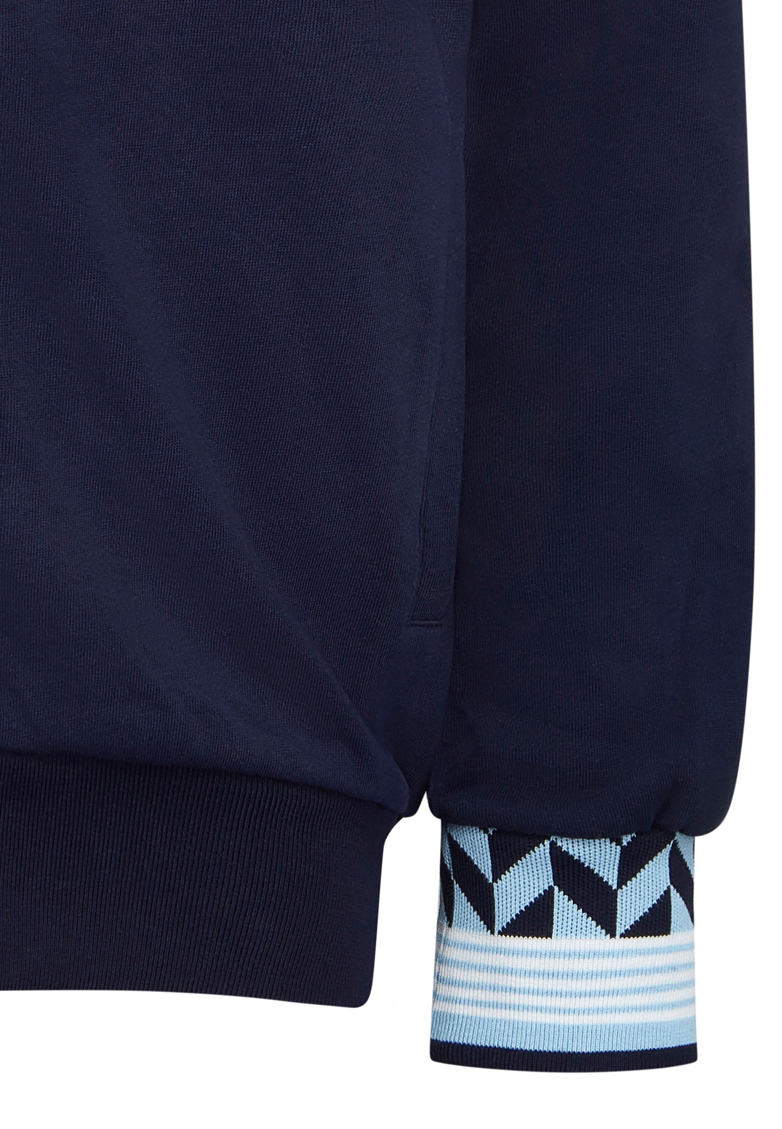 colour_Navy|Zip Through Track Top With Chest Logo Badge