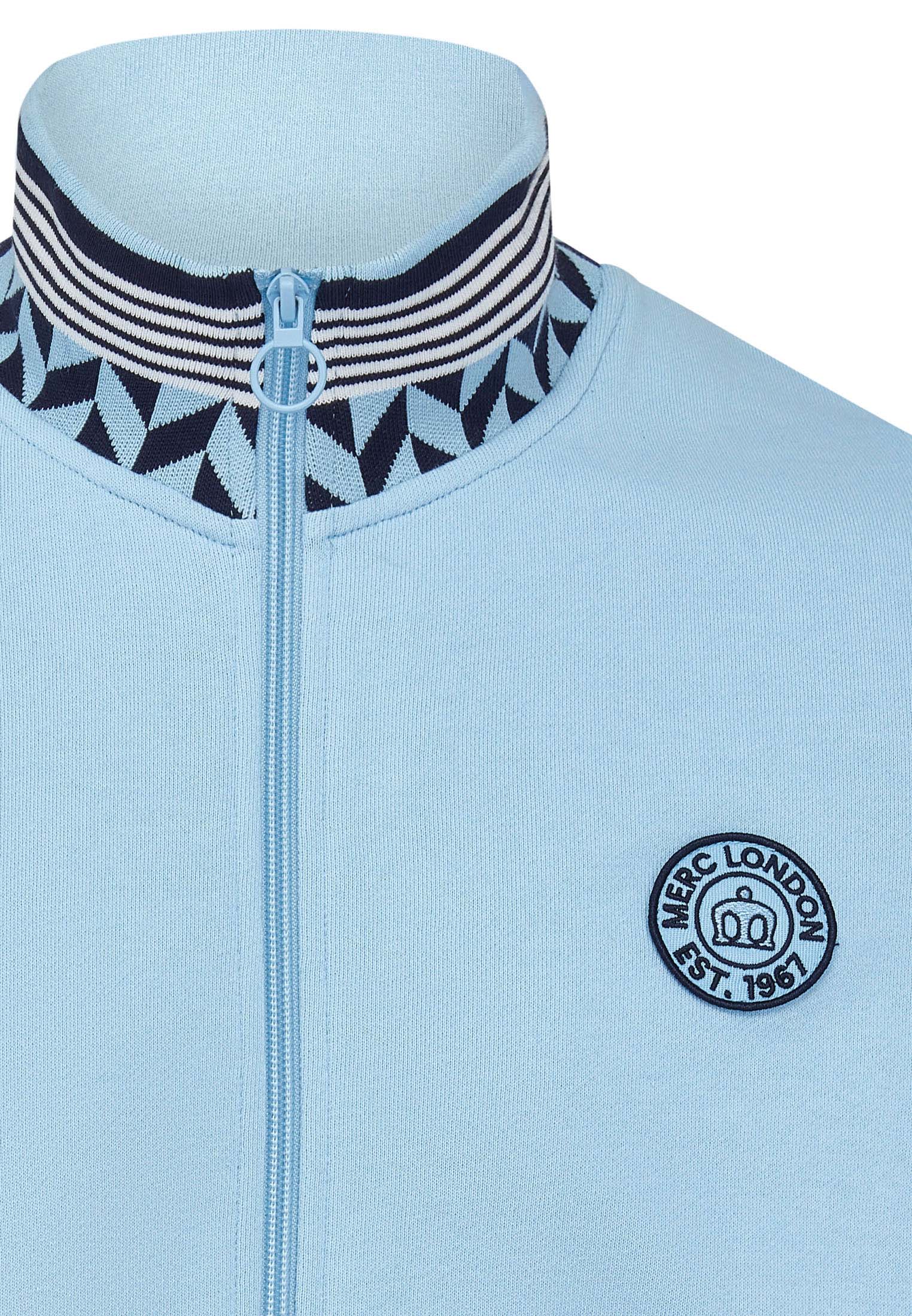 Zip Through Track Top With Chest Logo Badge