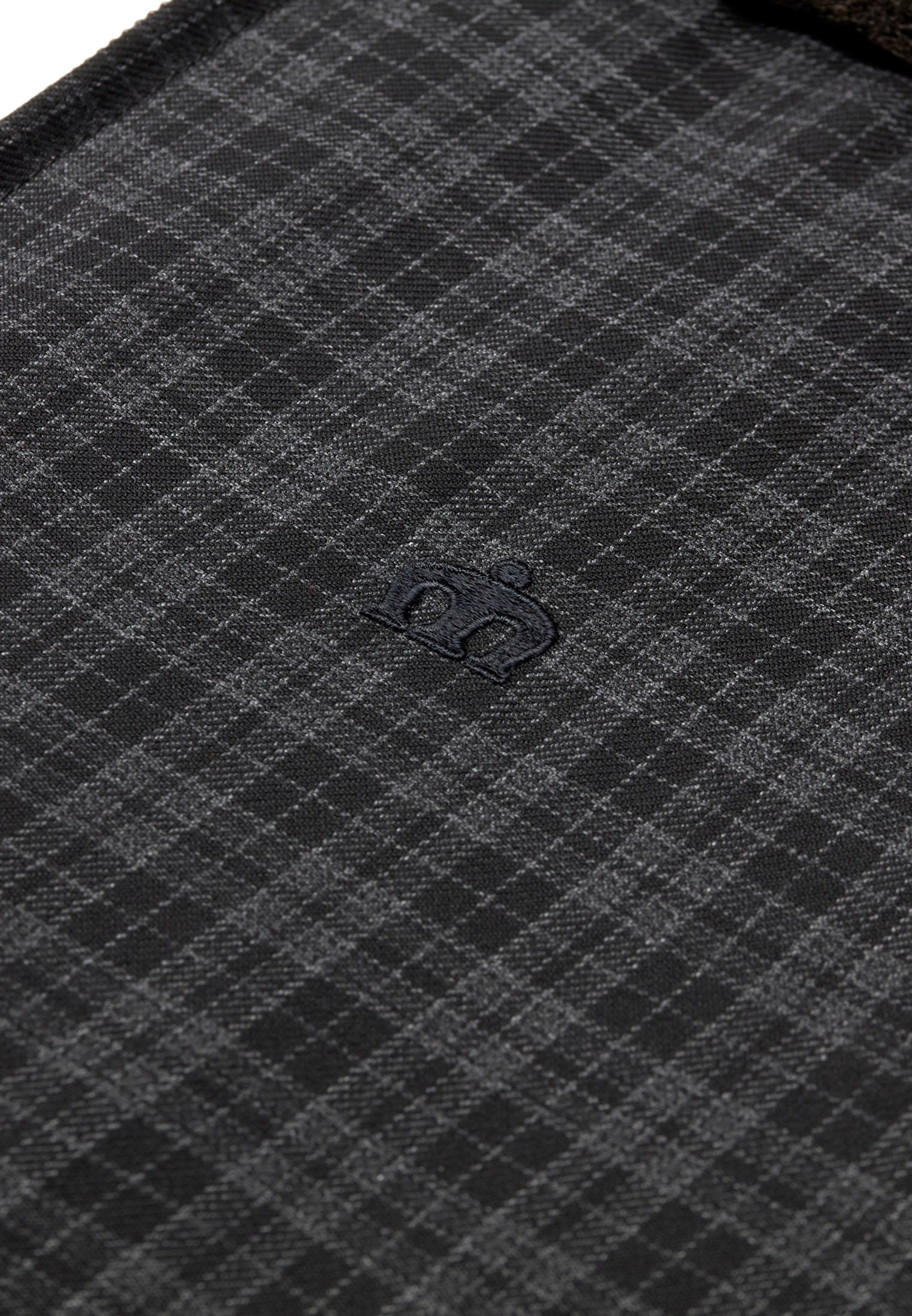 colour_Dark Grey|Check Harrington Jacket Berwick Emblem