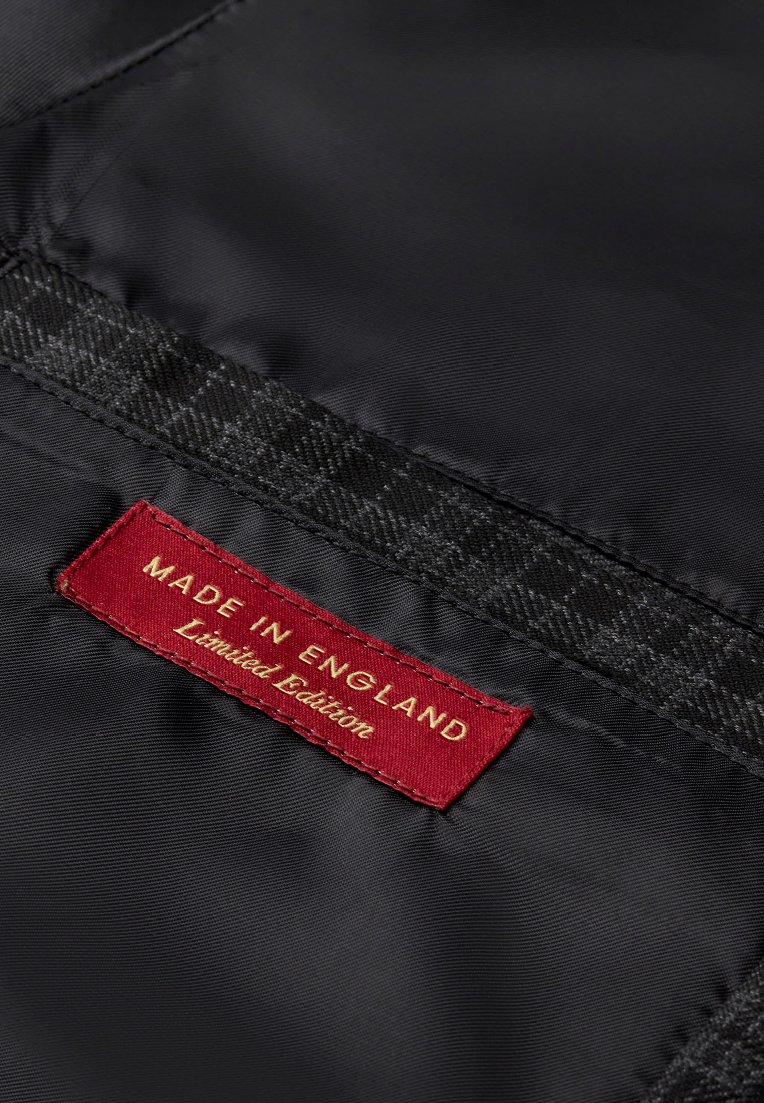 colour_Dark Grey|Check Harrington Jacket Berwick Pocket
