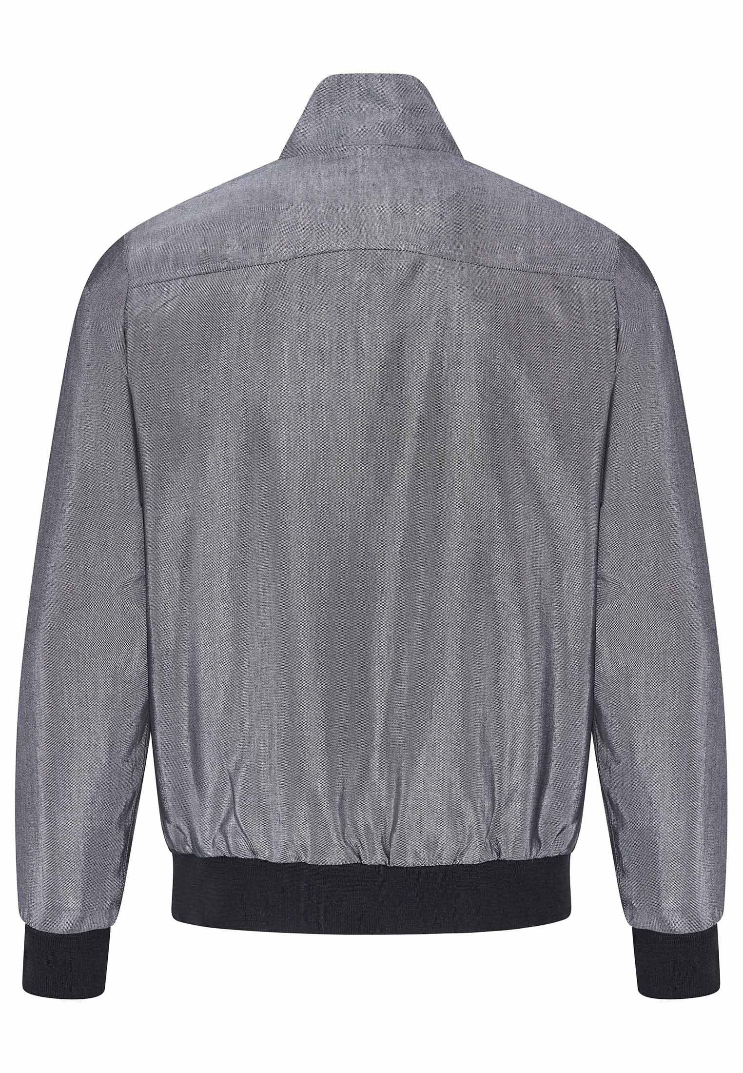 colour_Silver|Mens Silver Tonic Harrington Jacket [MADE IN ENGLAND]