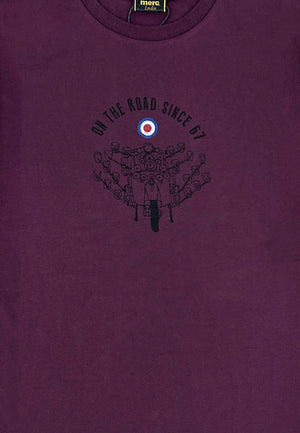 colour_Deep Red|Printed T Shirt in Red