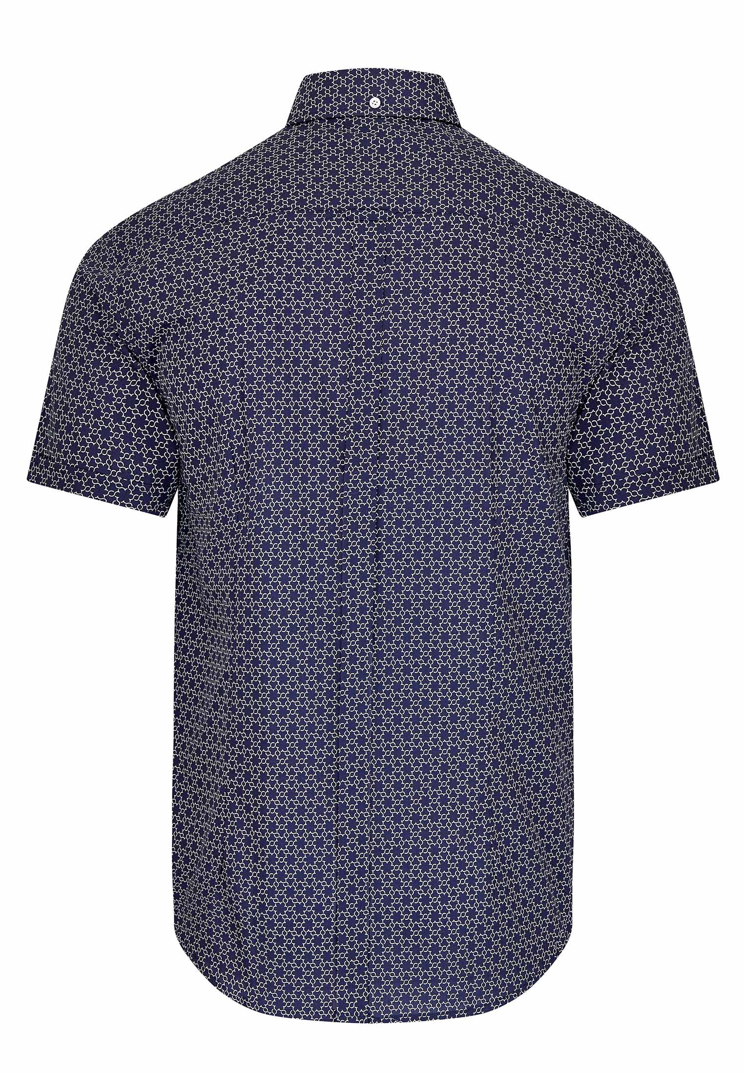 Short Sleeve Geometric Print Shirt
