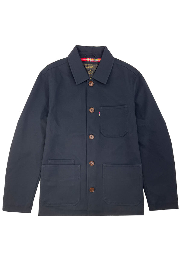 colour_Navy|Canvas Chore Jacket