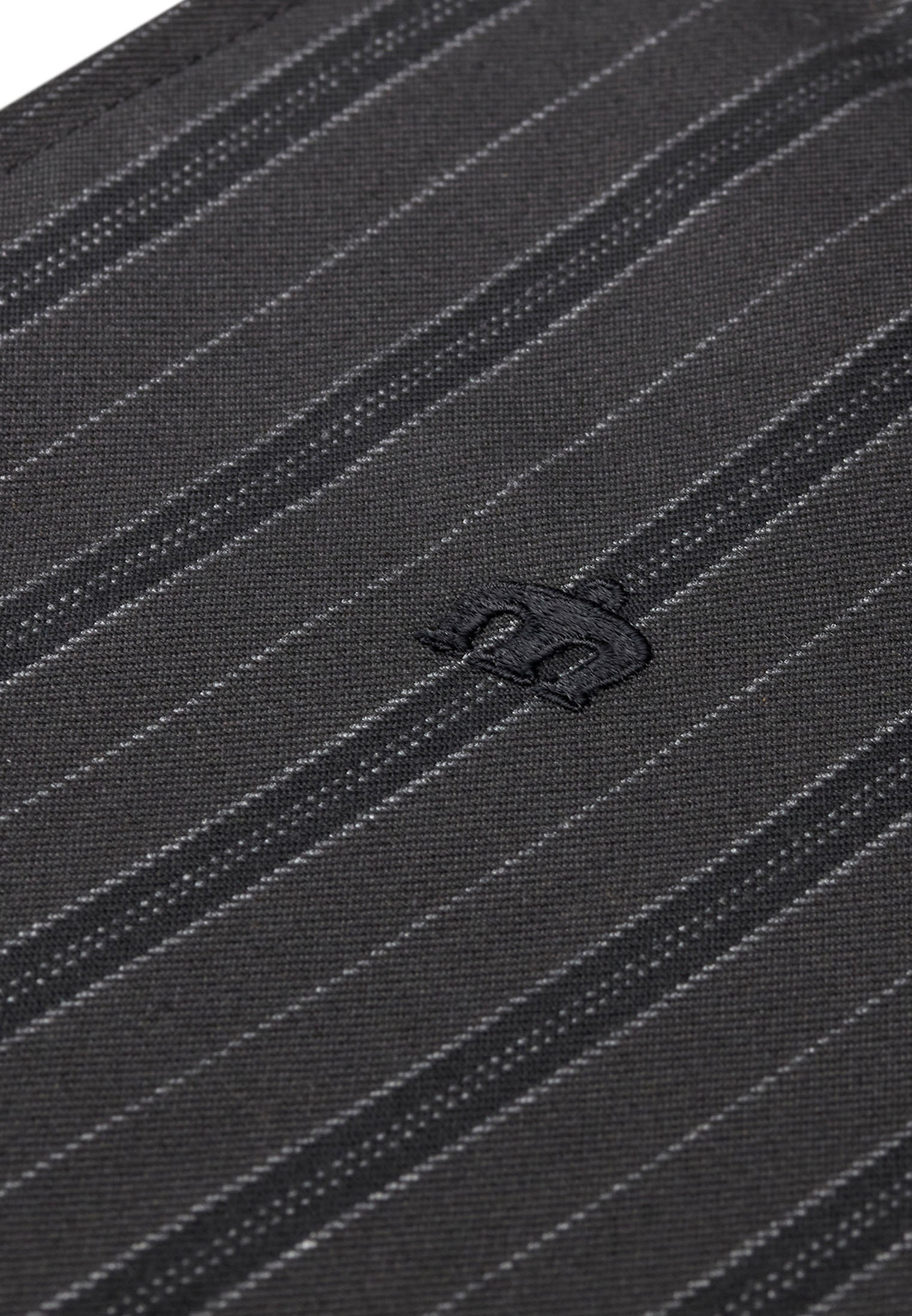 colour_Dark Grey|Foubert Men's Stripe Harrington Jacket [MADE IN ENGLAND]
