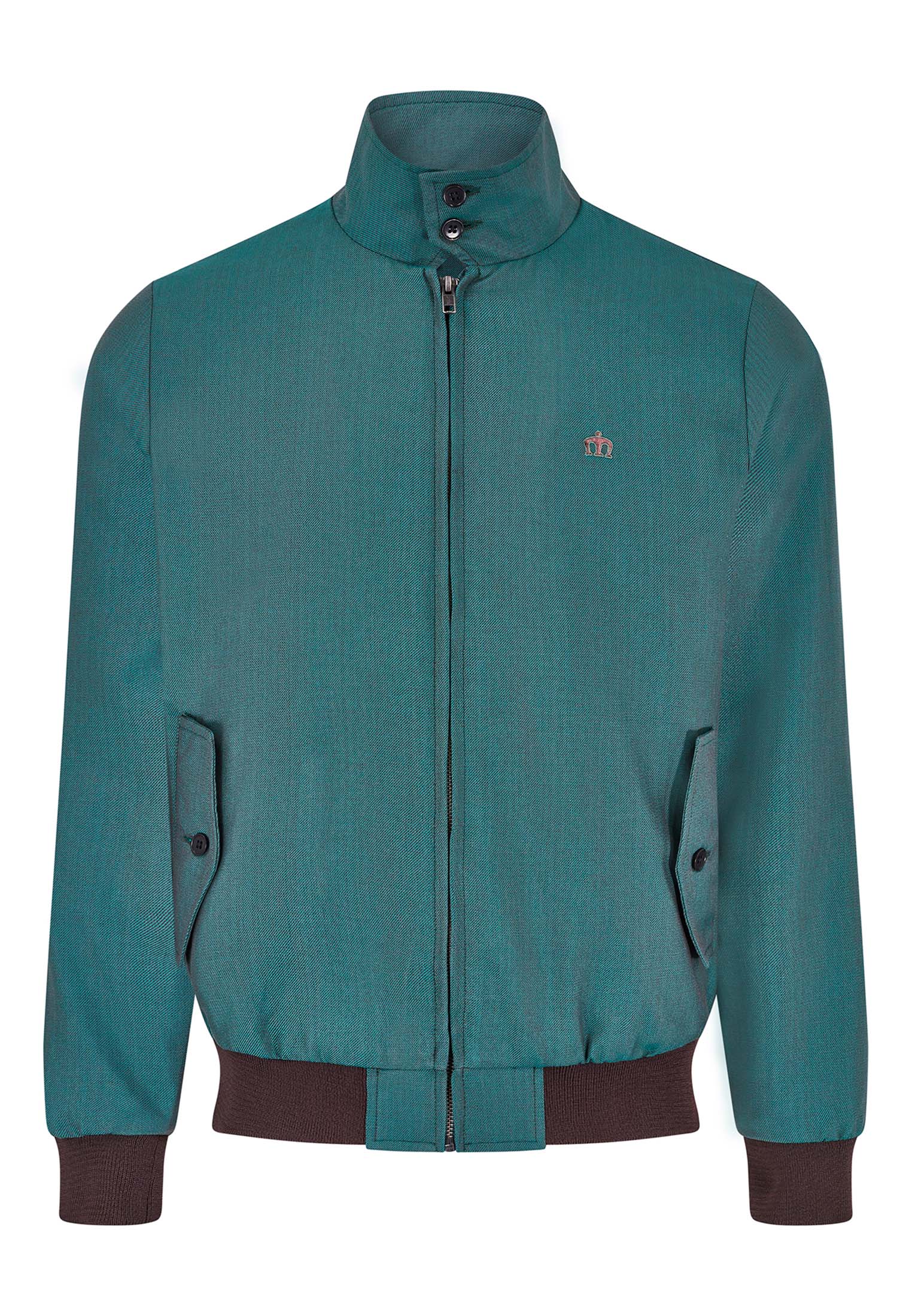 Foundry Green Tonic Harrington Jacket MADE IN ENGLAND Merc