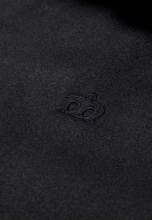 colour_Black|Gardner Mens Black Twilll Harrington Jacket [MADE IN ENGLAND]