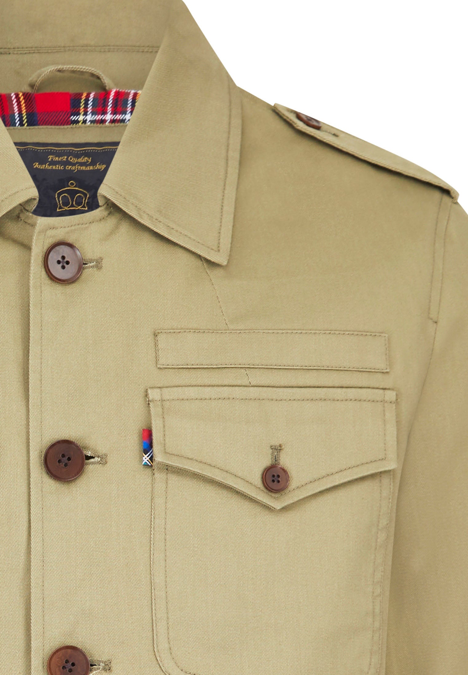 colour_Olive|Merc Field 4 Pockets Jacket Front