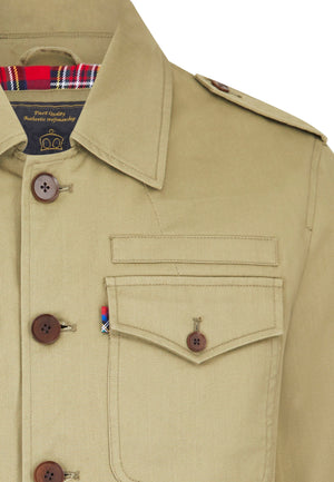 colour_Olive|Merc Field 4 Pockets Jacket Front