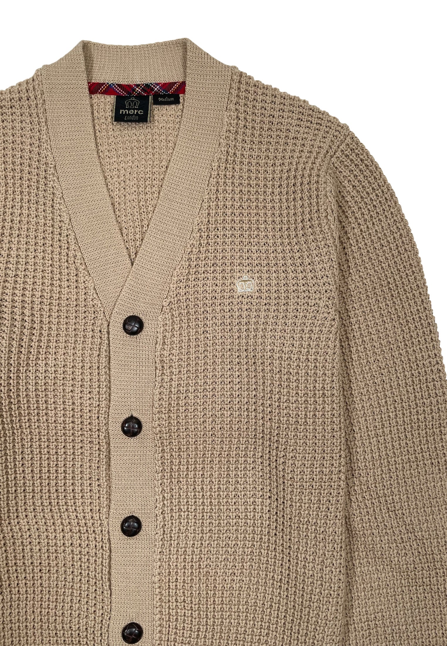 Grayson Textured Waffle Knit Men's Cardigan – Merc