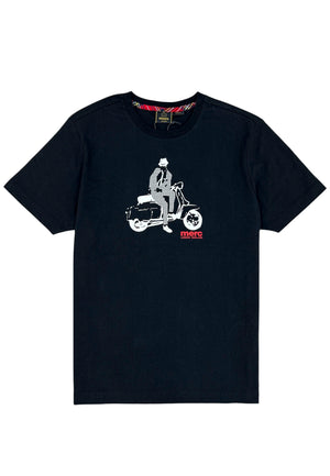colour_Black|Printed T-Shirt by Merc in Black