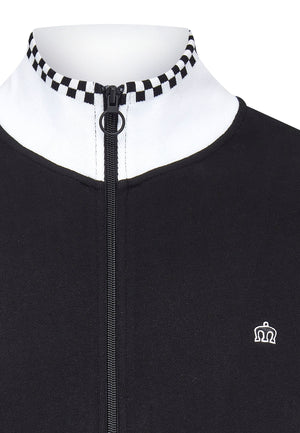 colour_Black|Zip Through with Ska Details Tracktop in Black