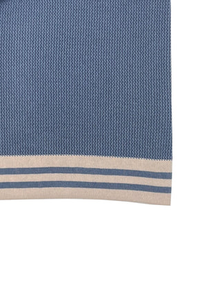 colour_Trooper Blue|Knitted Polo Shirt