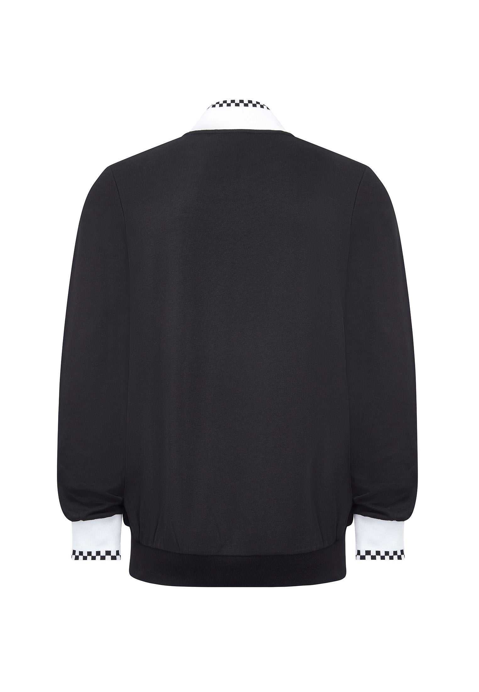 Zip Through with Ska Details Tracktop in Black