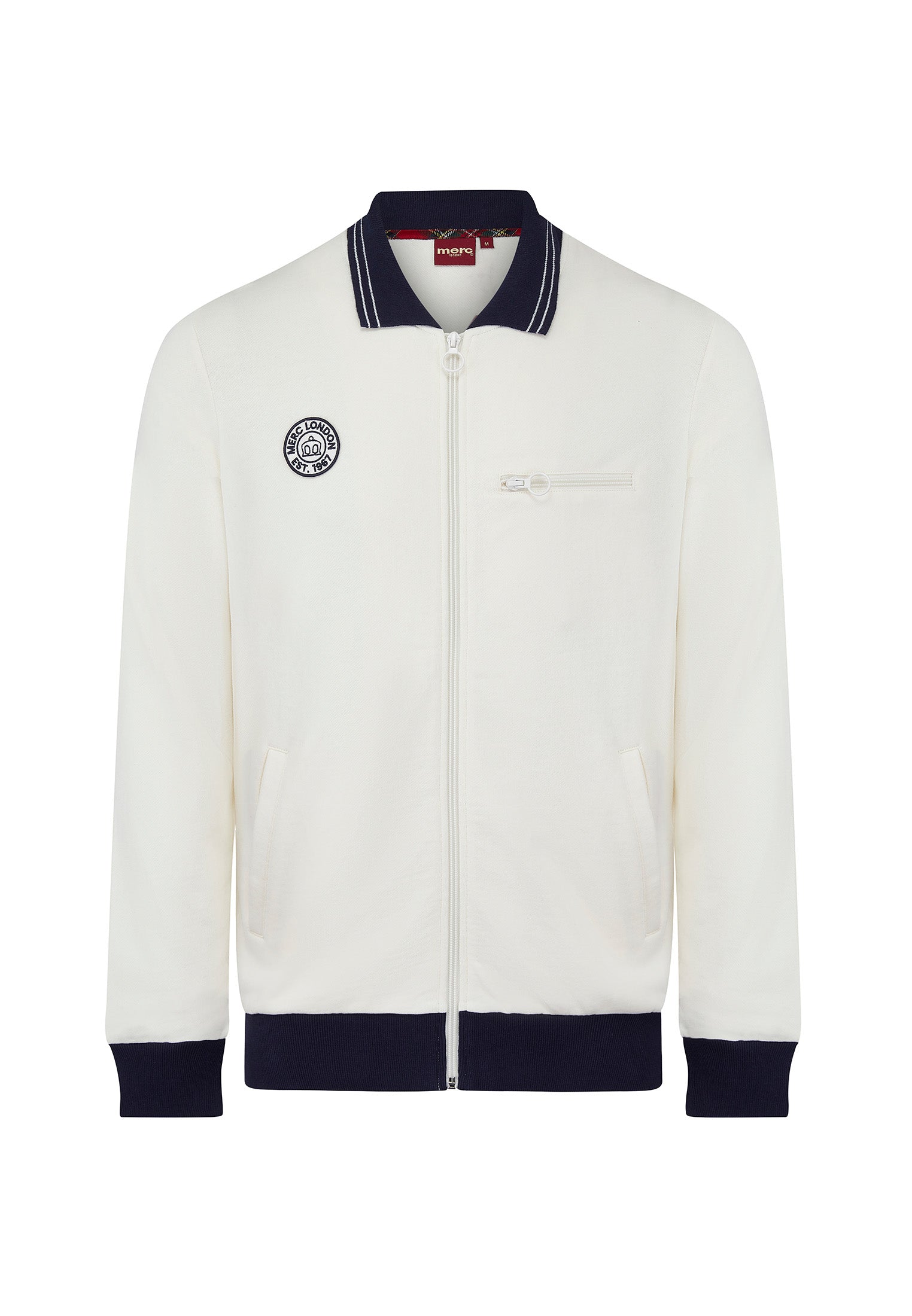 Zip Through Tracktop with zipper on the chest