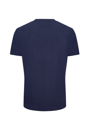 colour_Navy|Printed T-Shirt by Merc in Blue