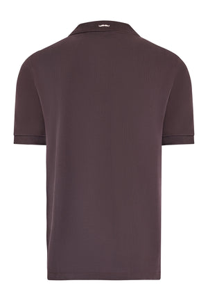 colour_Brown|Merc Movember Polo Shirt Back