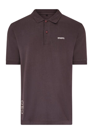 colour_Brown|Merc Movember Polo Shirt Front