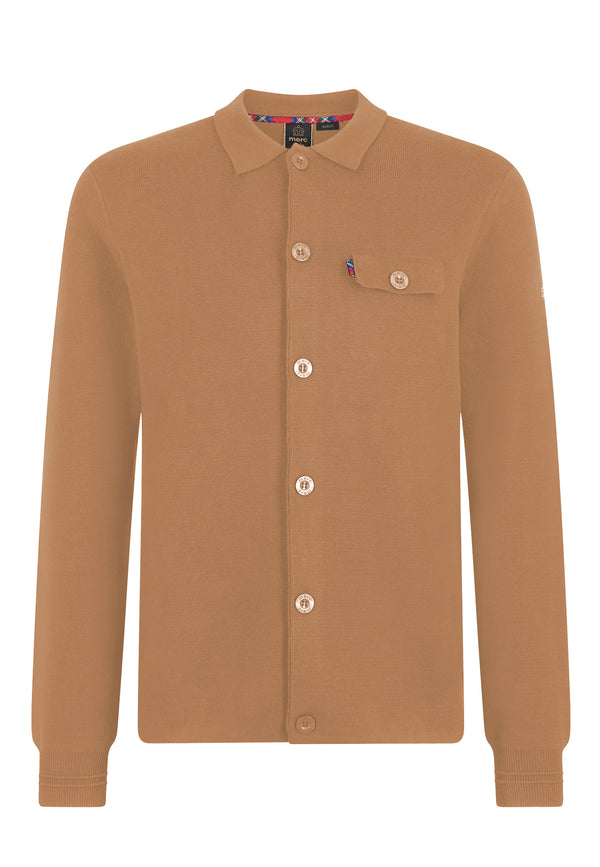 Colour_Biscuit|Rathbone Milano Knitwear Mens Workshirt In Biscuit
