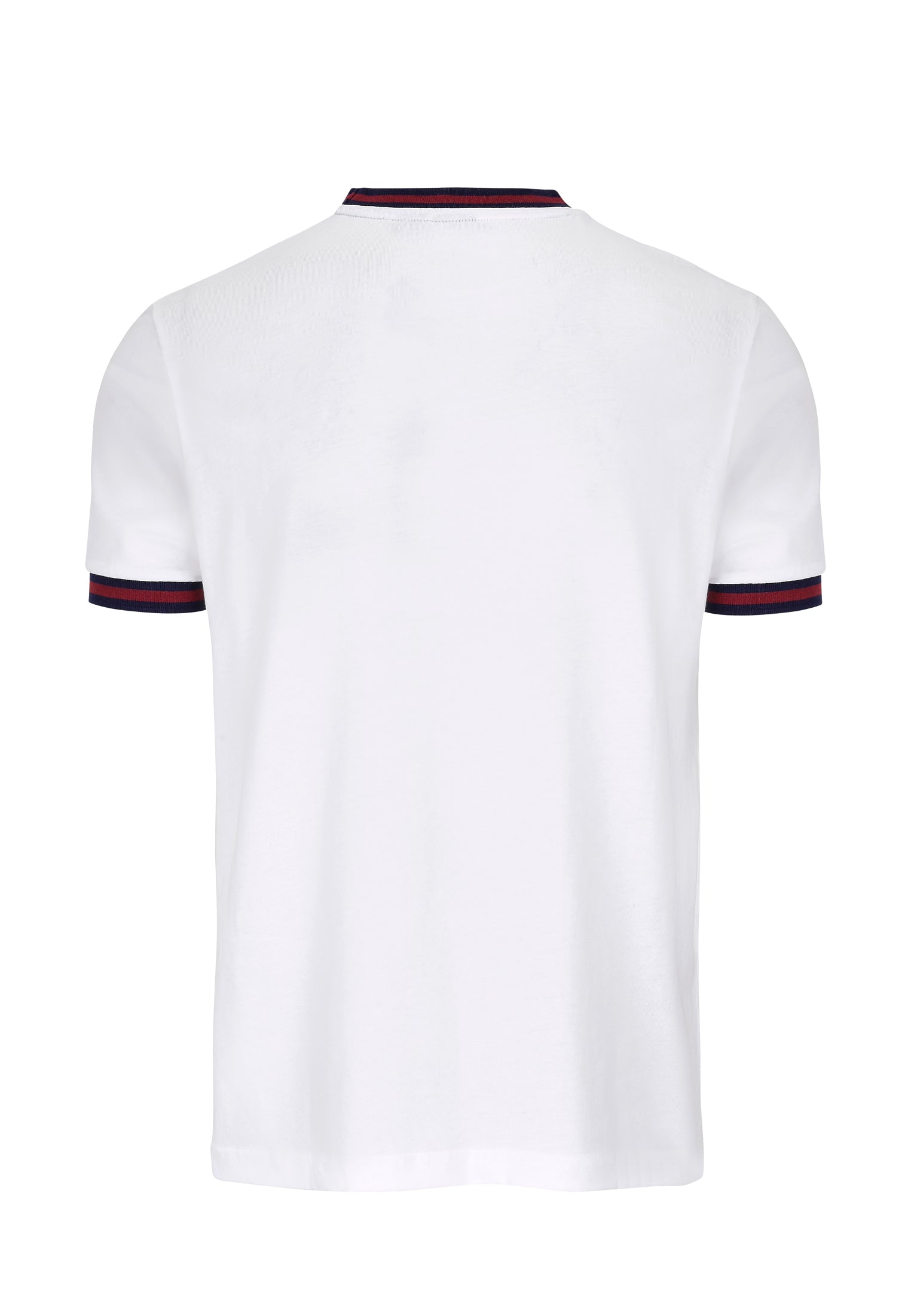 Belmont Racer Stripe Men's T-Shirt In White