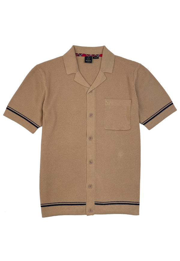 colour_Coffee|Knitted Polo Shirt