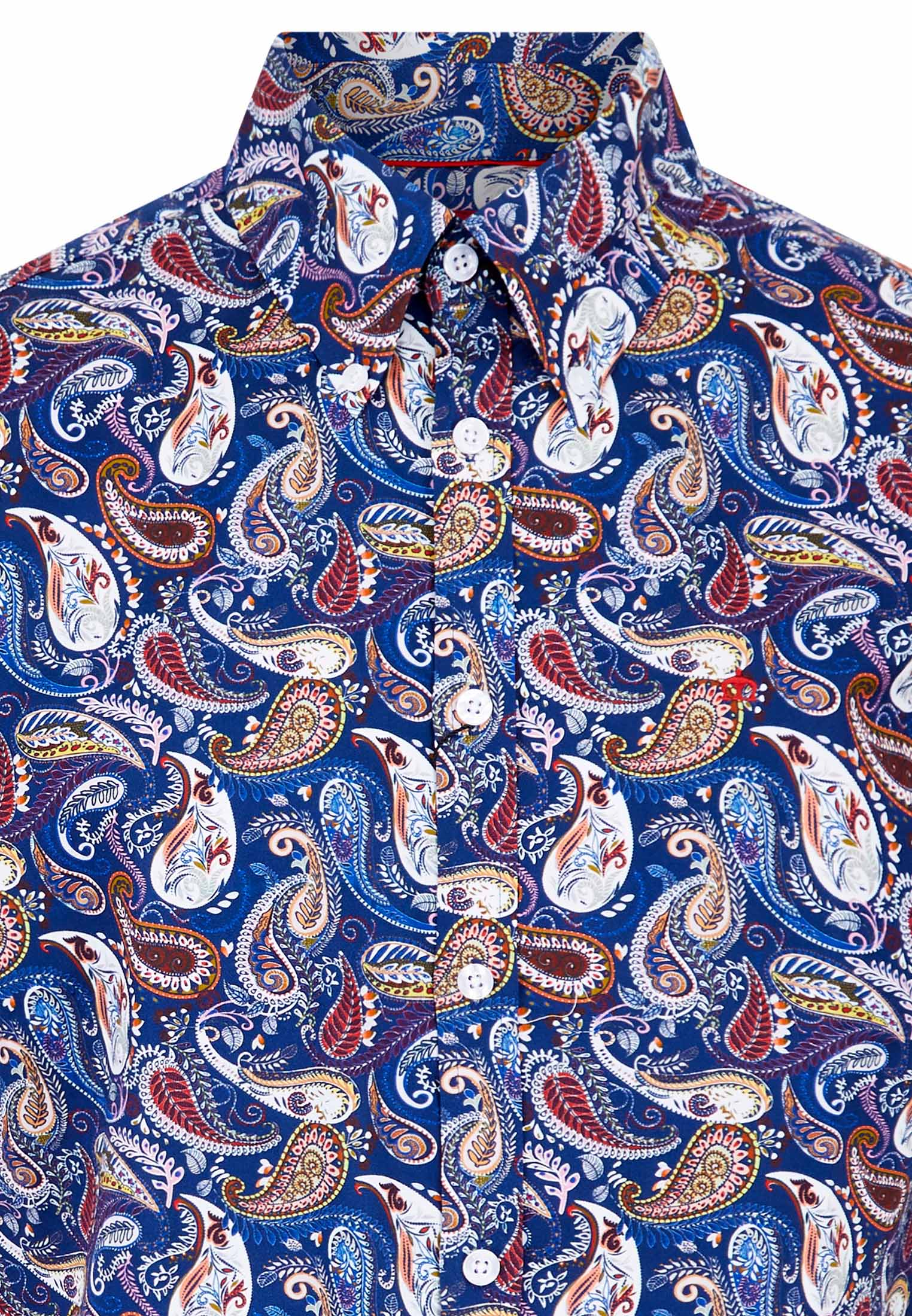 Short Sleeve Paisley Printed Shirt by Merc