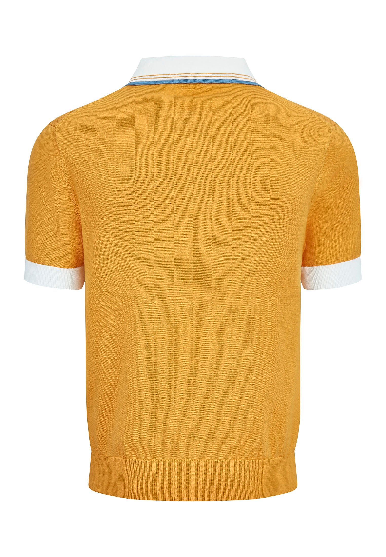 Pointelle Knitted Polo Shirt by Merc