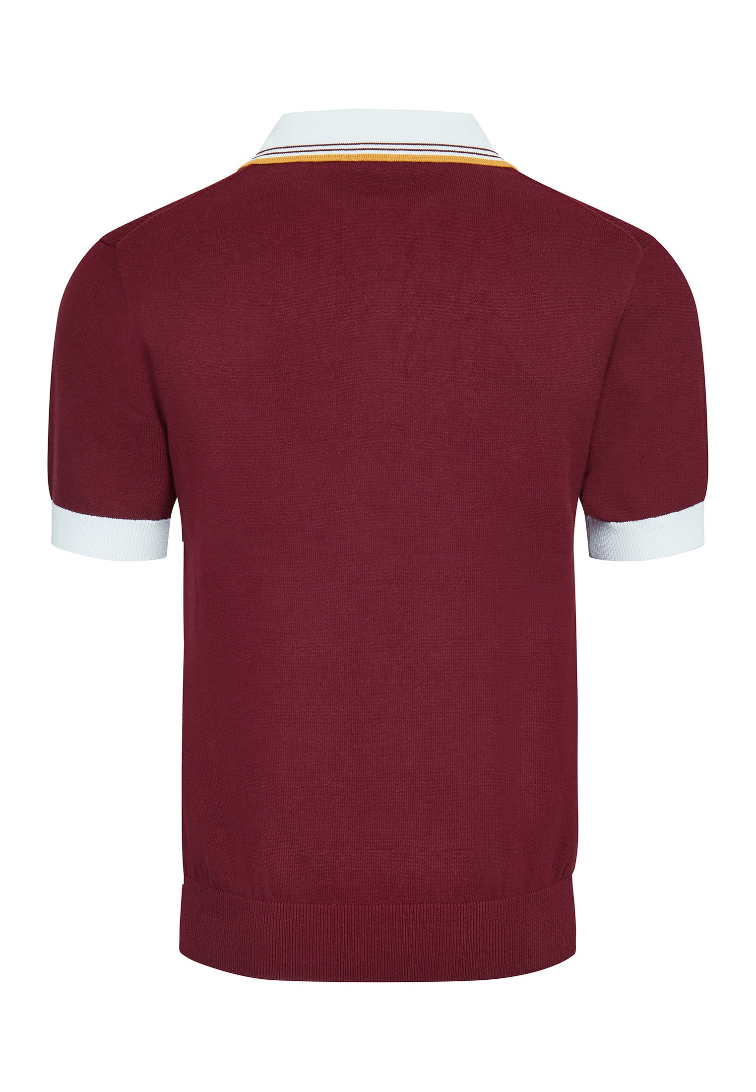 Pointelle Knitted Polo Shirt by Merc