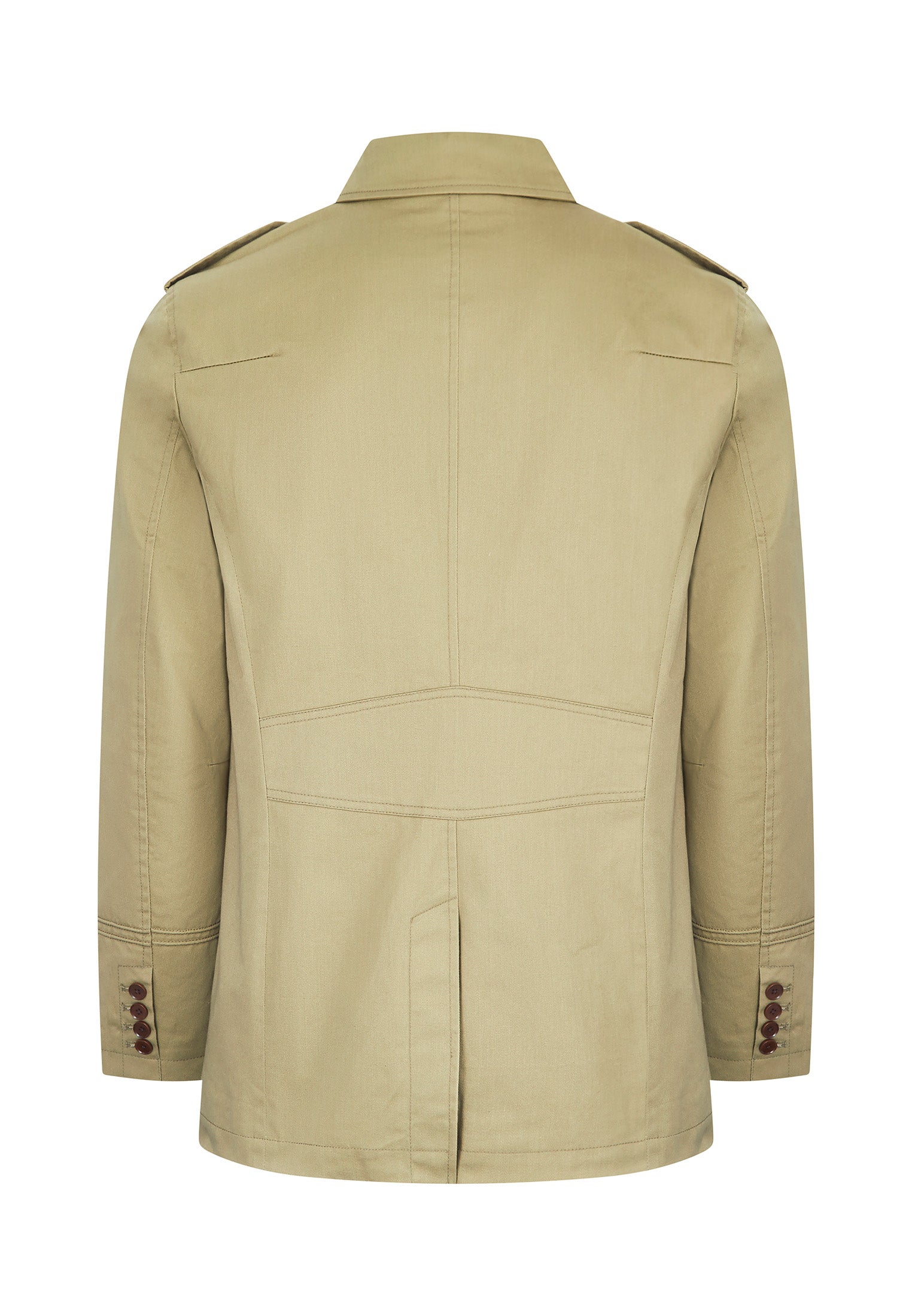 colour_Olive|Merc Field 4 Pockets Jacket Back