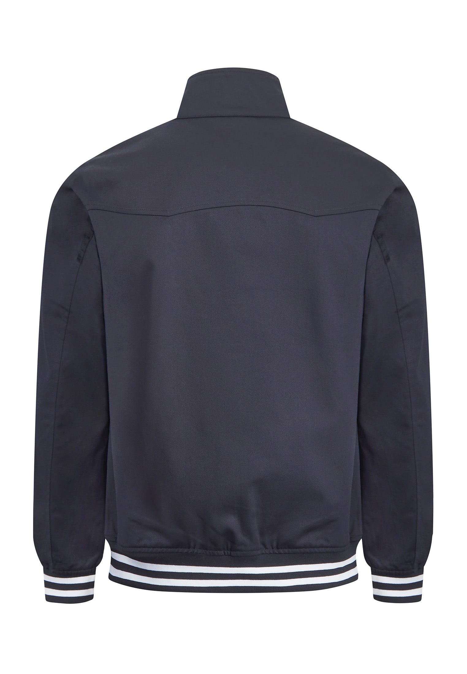 colour_Black|Dunston Tipping Details Harringon Jacket in Black- Merc London