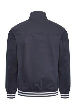 colour_Black|Dunston Tipping Details Harringon Jacket in Black- Merc London