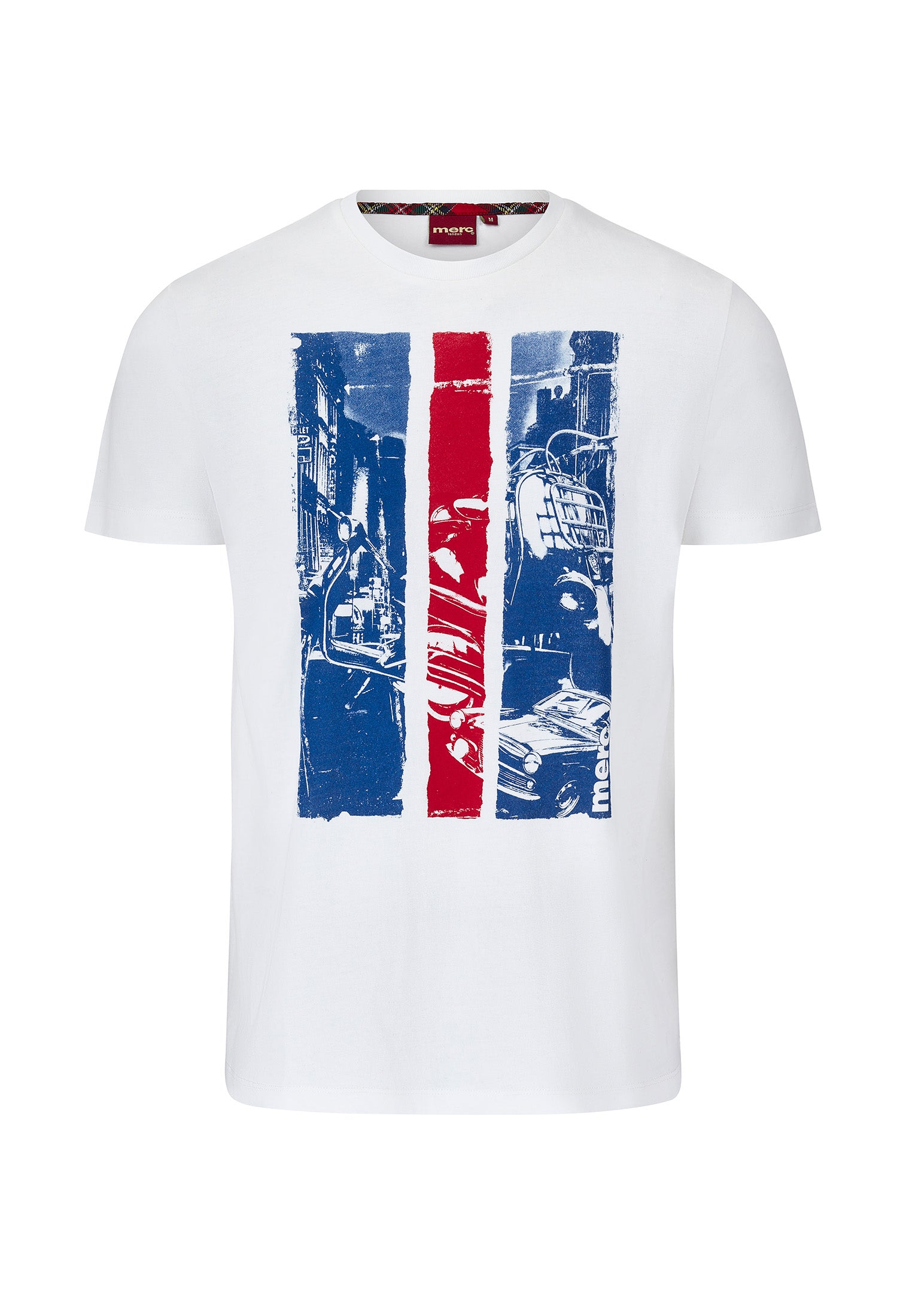 Printed Mens T-Shirt by Merc in White