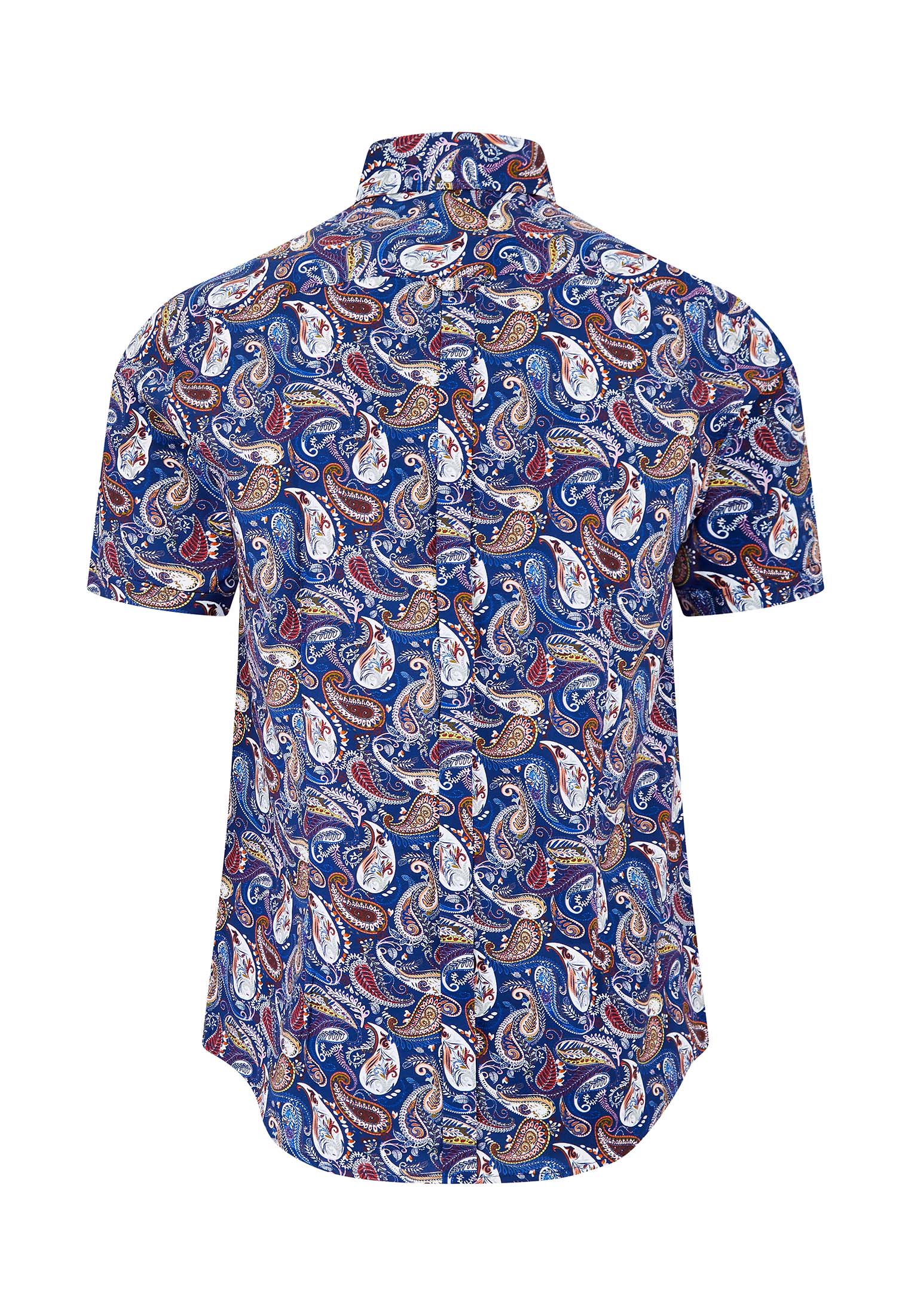 Short Sleeve Paisley Printed Shirt by Merc