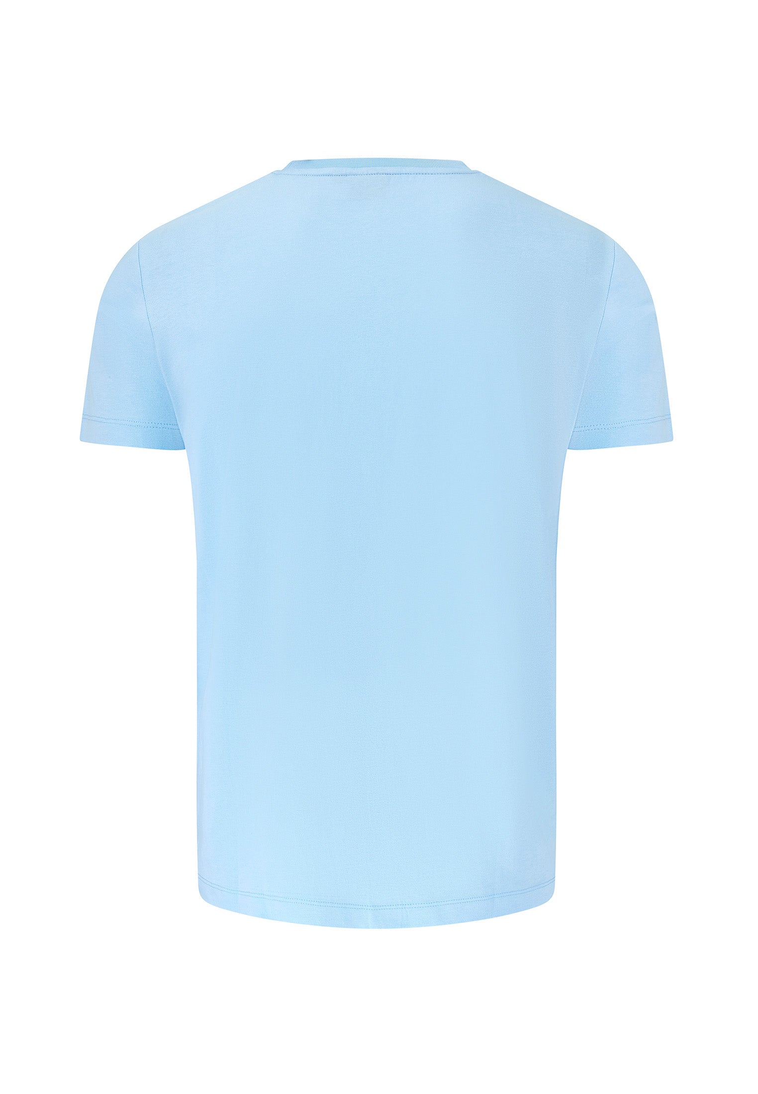 Printed Mens T-Shirt by Merc in Baby Blue