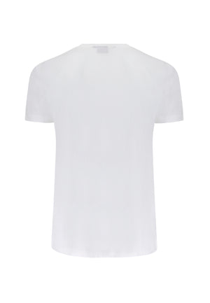 colour_Off White|Badges Graphic Print T-Shirt by Merc London