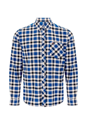 colour_Blue|Checkered Shirt