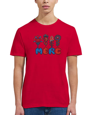 Colour_Red|Bloom Printed T-Shirt Merc x Phigment