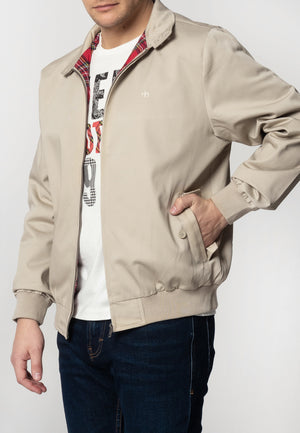 colour_Beige|The Harrington Jacket - Merc London