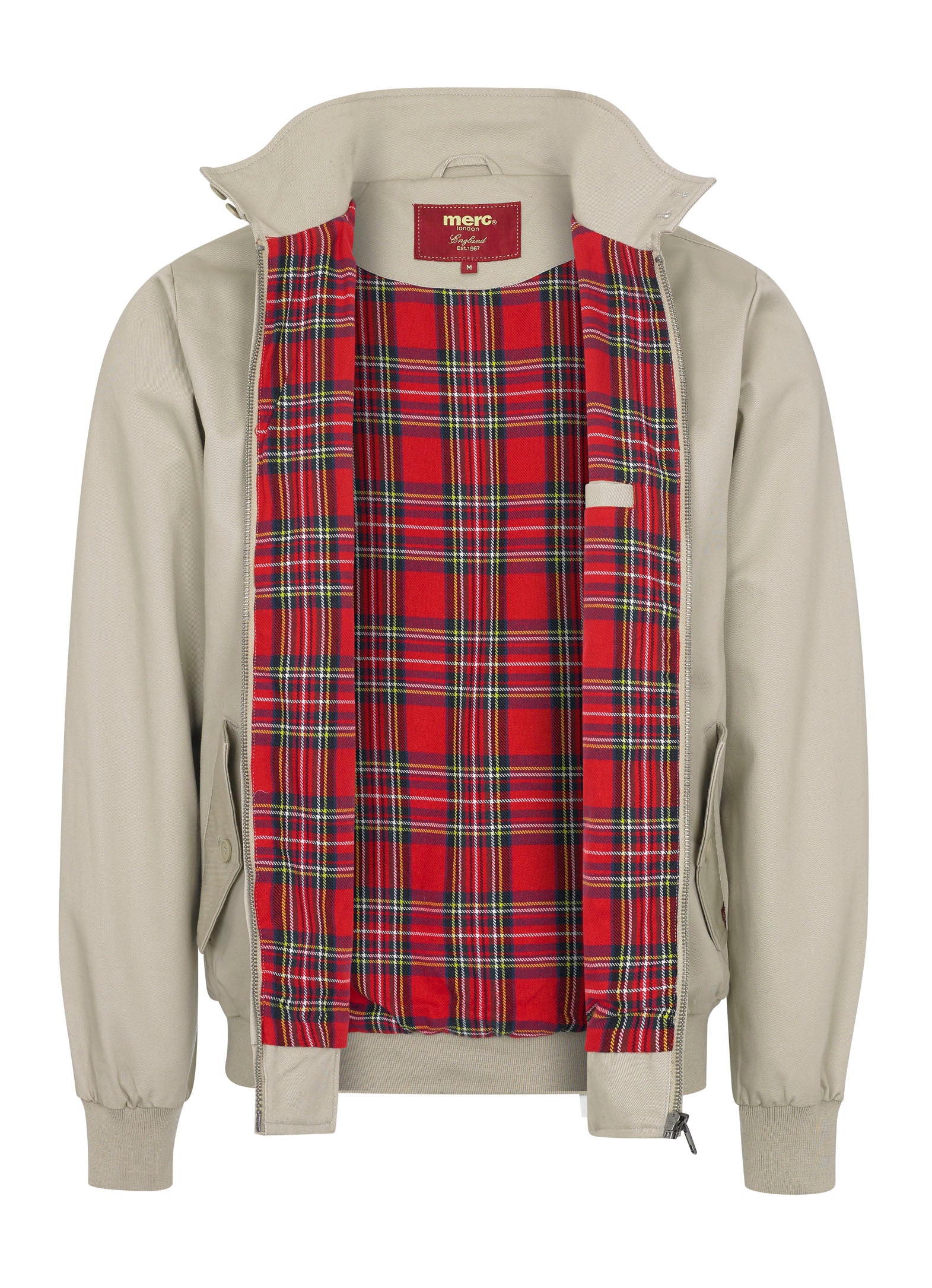 colour_Beige|The Harrington Jacket - Merc London
