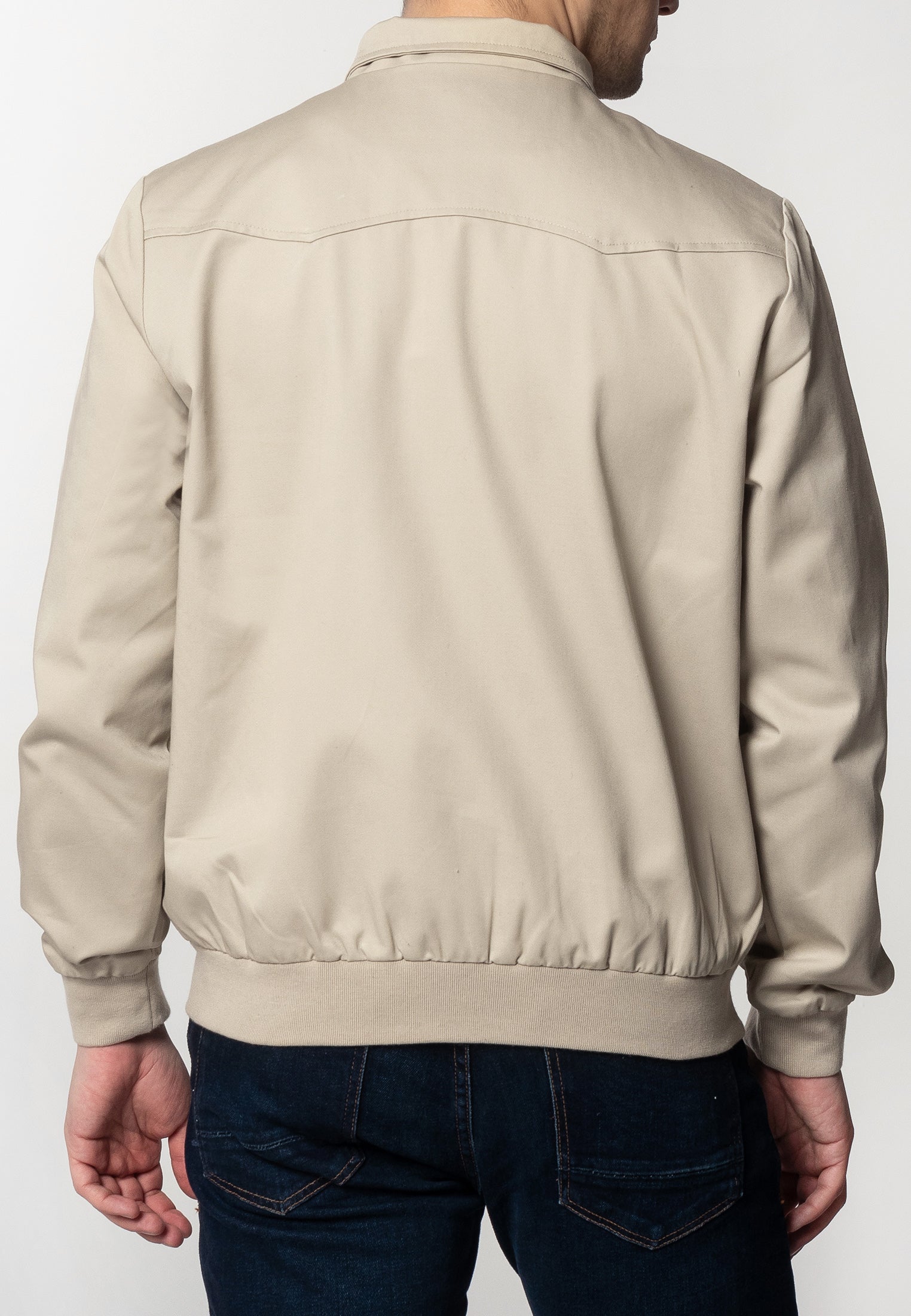 colour_Beige|The Harrington Jacket - Merc London