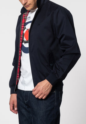 colour_Navy|The Harrington Jacket - Merc London
