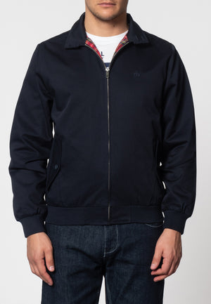 colour_Navy|The Harrington Jacket - Merc London