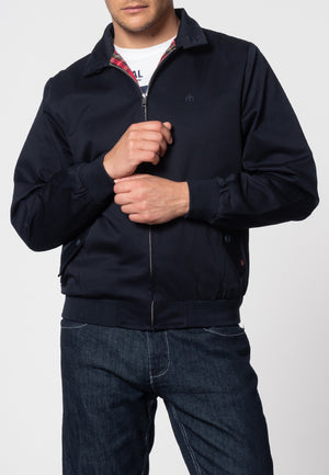 colour_Navy|The Harrington Jacket - Merc London