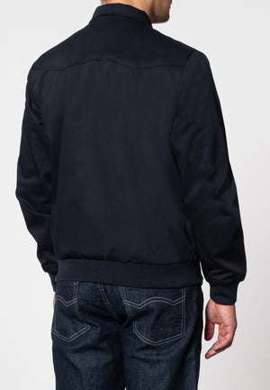 colour_Navy|The Harrington Jacket - Merc London
