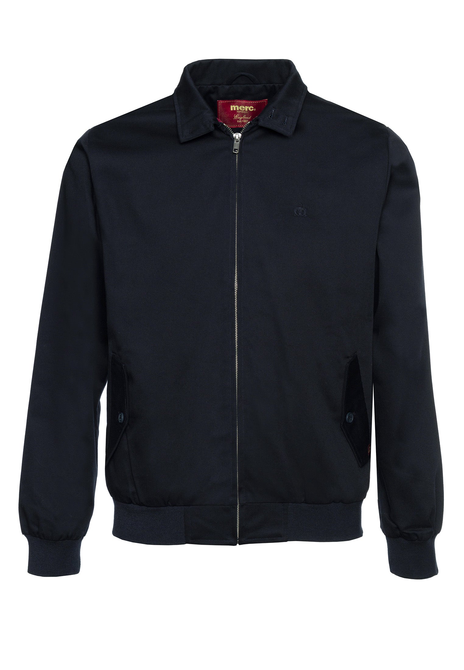 colour_Navy|The Harrington Jacket - Merc London