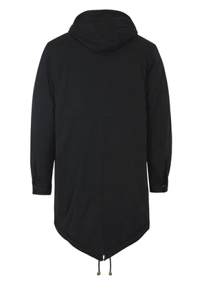 colour_Black|Tobias Fishtail Parka - Merc London